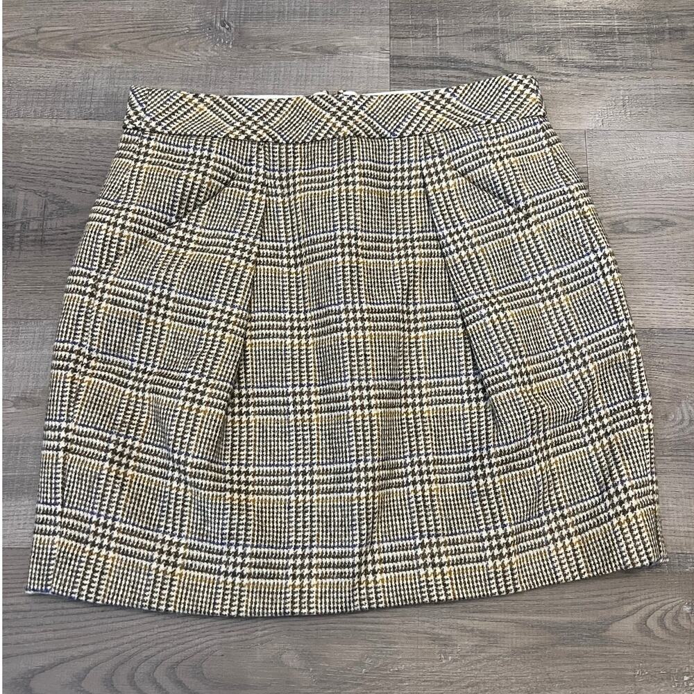 J. Crew Plaid Wool Skirt